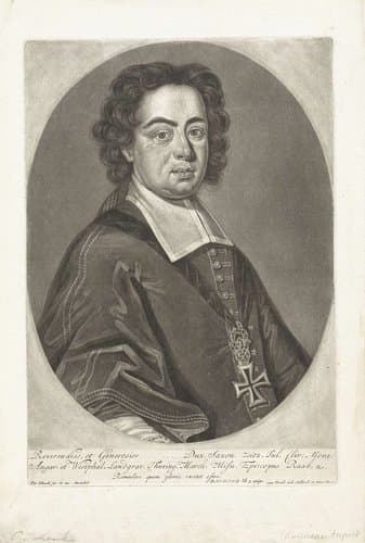 Portret van Christian August by Pieter Schenk (I)