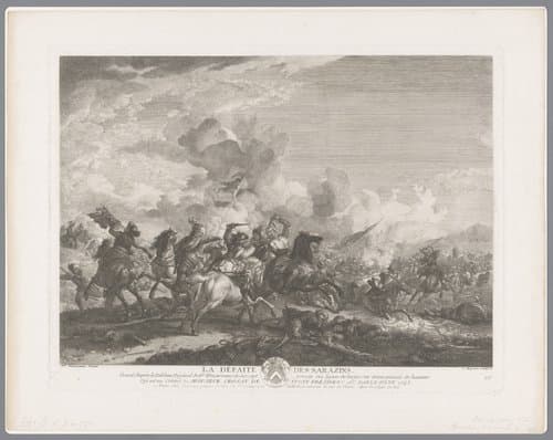 Prenten naar schilderijen door Philips Wouwerman by Jean Moyreau