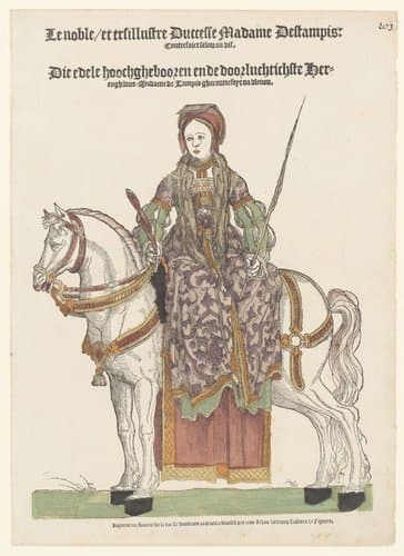 Le Noble et tresillustre Duccesse Madame Destampis by Hans Liefrinck (I)