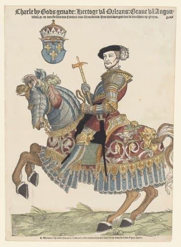 Portret van Karel van Orléans te paard by Hans Liefrinck (I)