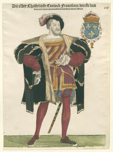 Portret van koning Frans I van Frankrijk by Hans Liefrinck (I)