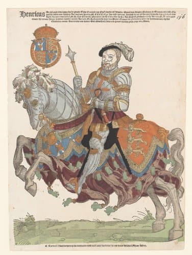Portret van Hendrik VIII van Engeland by Hans Liefrinck (I)