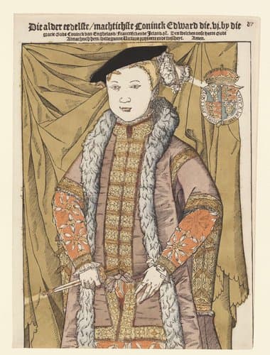 Portret van Edward VI van Engeland by Cornelis Anthonisz.