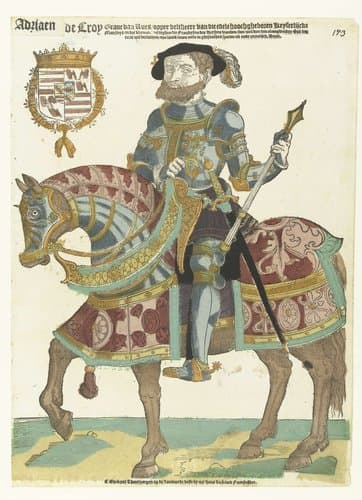 Portret van Adriaen de Croy te paard by Hans Liefrinck (I)