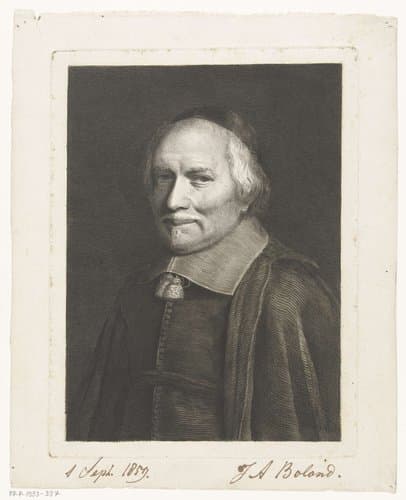 Portret van Jacob Cats by Johannes Arnoldus Boland