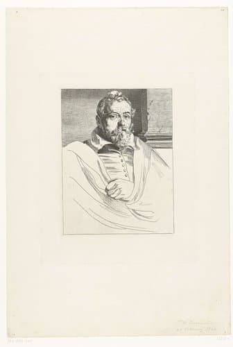 Portret van Frans Francken de oude by Friedrich Wilhelm Burmeister