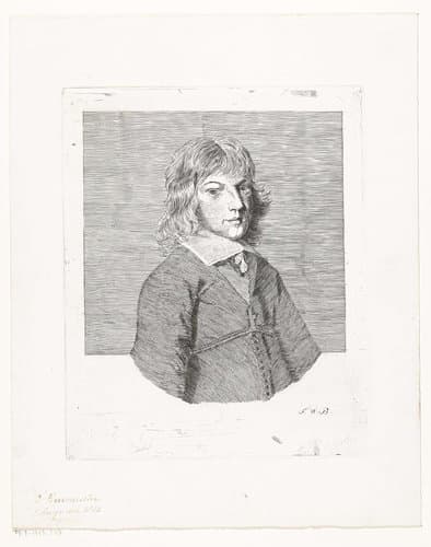 Portret van een jongeling by Friedrich Wilhelm Burmeister