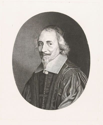 Portret van kardinaal Mazarin by Friedrich Wilhelm Burmeister