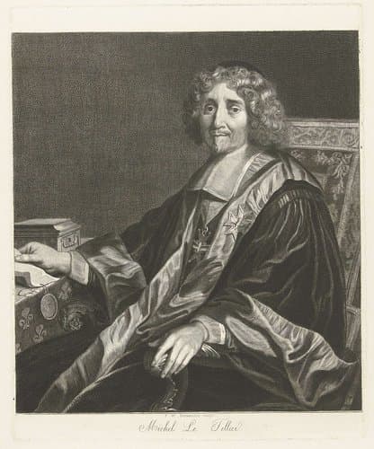 Portret van Michel Le Tellier by Friedrich Wilhelm Burmeister