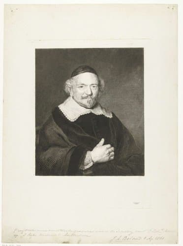 Portret van een man by Johannes Arnoldus Boland