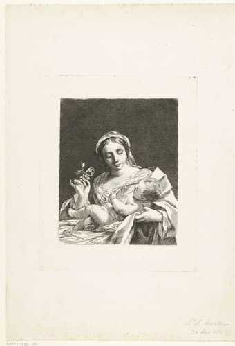 Madonna met kind by Petrus Johannes Arendzen