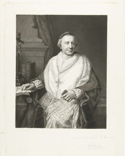 Portret van Gerardus Petrus Wilmer, bisschop van Haarlem by Petrus Johannes Arendzen