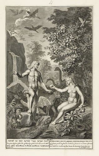 De verzoeking van Adam en Eva in het paradijs by Andries van Buysen (Sr.)