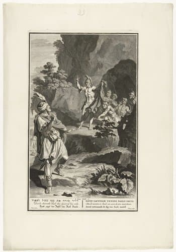 David toont Saul het stuk van zijn mantel by Andries van Buysen (Sr.)