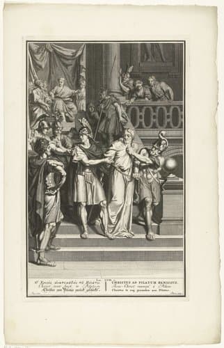 Christus wordt teruggestuurd naar Pilatus by Andries van Buysen (Sr.)
