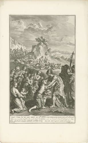 Verzoening van Jakob en Esau by Joseph Mulder