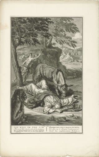 Straf van de ongehoorzame godsman by Joseph Mulder