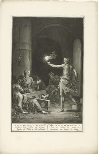 Paulus en Silas in de gevangenis by Joseph Mulder