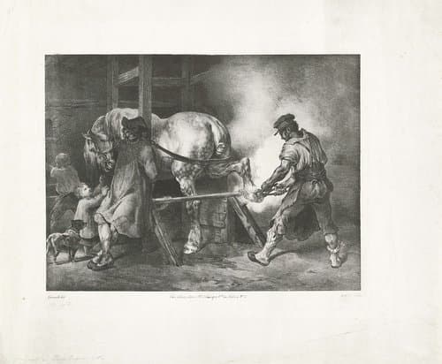 Verschillende studies van paarden by Théodore Géricault