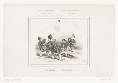 Jeux d'enfants by Achille Devéria