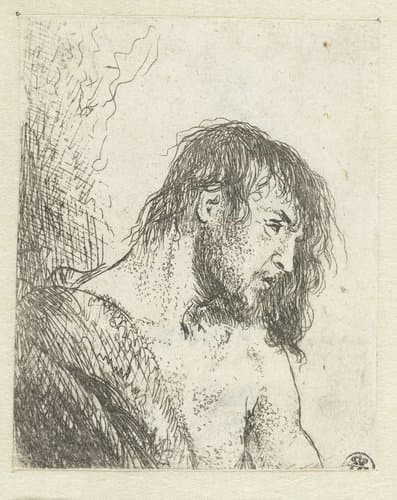 Buste van een naakte man by Jan Lievens