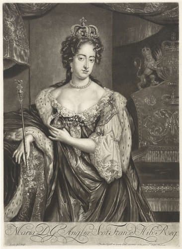 Portret van koningin Maria II Stuart by Jacob Gole