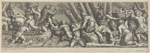 De aankomst van de Etrusken in Latium (kopieën) by anonymous