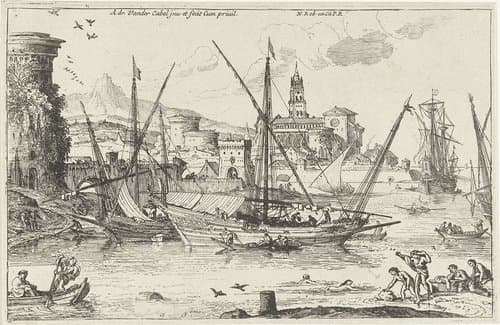 Landschappen, serie twee by Adriaen van der Kabel