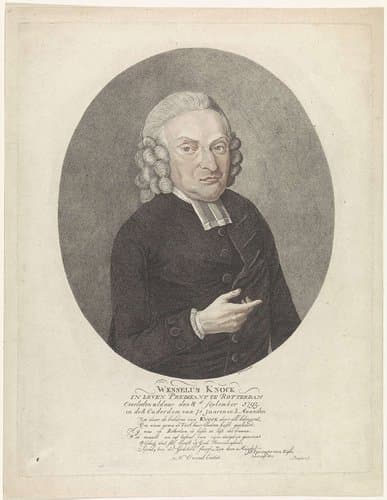 Portret van Wesselus Knock by Govert Kitsen