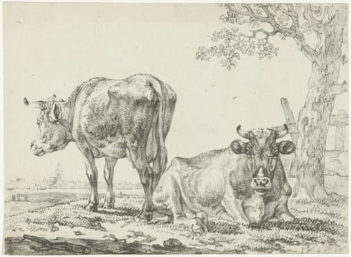 Koeien in een weide by Jan Kobell (III)