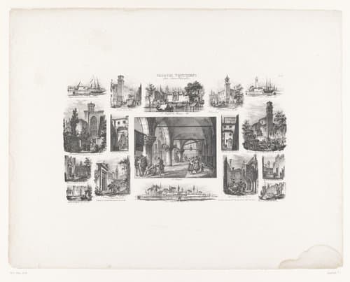 Venetiaanse schetsen by Pietro Chevalier