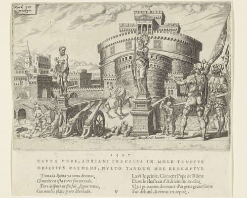 Belegering van de Engelenburcht by Dirck Volckertsz. Coornhert