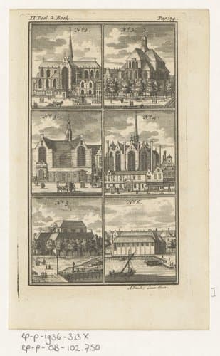 Zes verschillende kerken en kapellen te Amsterdam by Adolf van der Laan