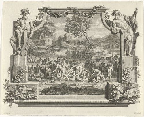 Overstroming van de Rijn en de Waal by Adolf van der Laan