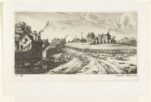 Entrée du Faubourg Saint-Marceau by Charles Meryon