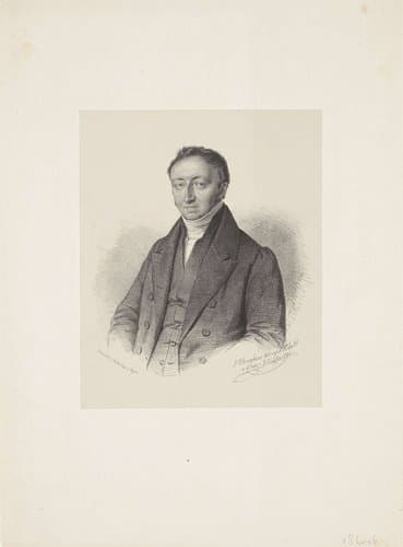 Portret van Gijsbert Waller by Johann Peter Berghaus