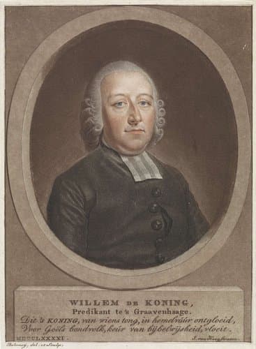 Portret van predikant Willem de Koning