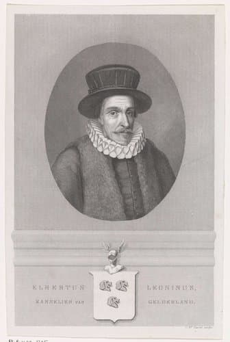 Portret van de kanselier Elbertus Leoninus by Edouard Taurel