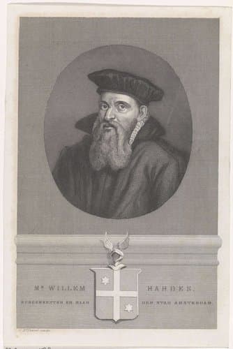Portret van de Amsterdamse burgemeester Willem Bardes by Edouard Taurel