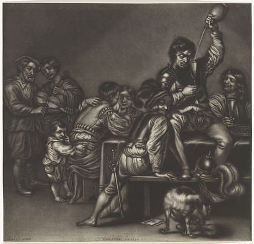 Vrolijk gezelschap by Jan van Somer