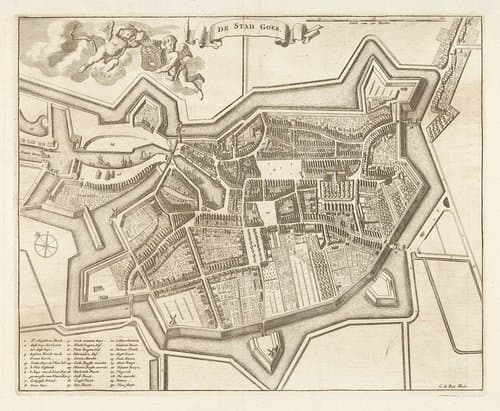 Plattegrond van de stad Goes by C. de Bye