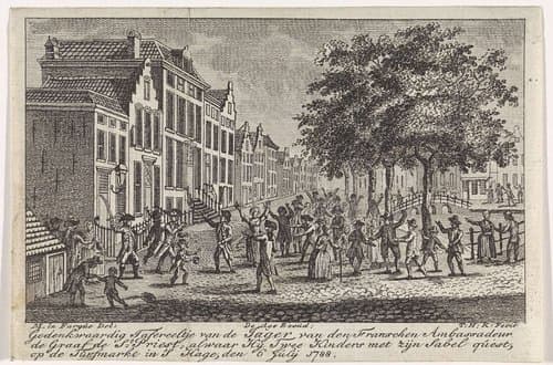 Incident in Den Haag, 6 juli 1788 by Theodoor Koning