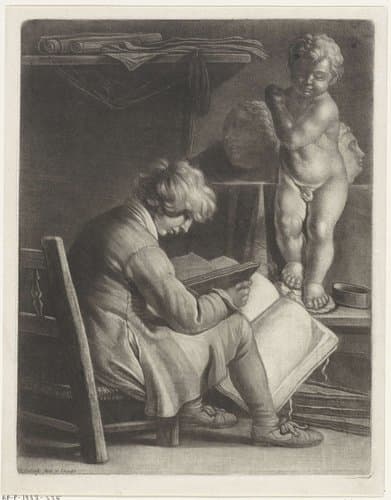 Jongen in een atelier by Wallerant Vaillant