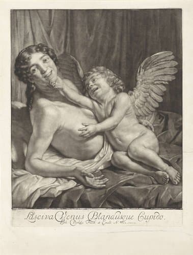 Venus en Amor by Jan Verkolje (I)