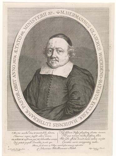 Portret van Hermanus Glaserus