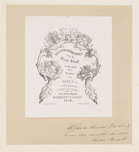 Ornamentele omlijsting met wapenschilden by André Symphorien Barreau Taurel