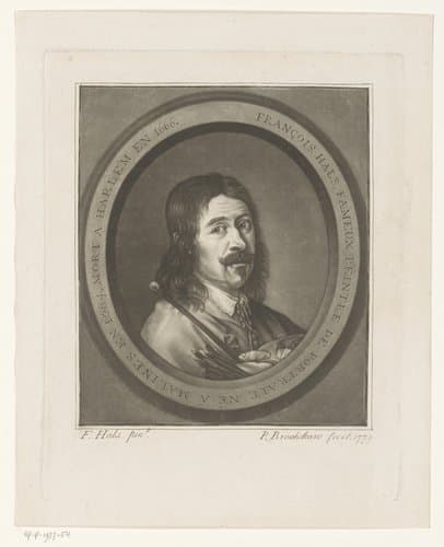 Portret van Frans Hals by Richard Brookshaw