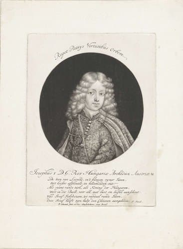 Portret van keizer Jozef I op jonge leeftijd by Pieter Schenk (I)