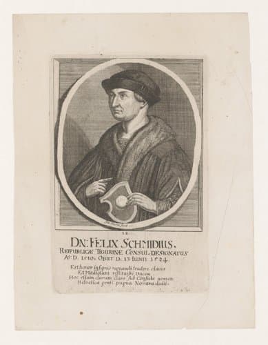 Portret van Felix Schmid by Johannes Meyer (II)