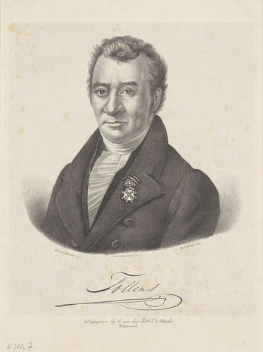 Portret van Hendrik Tollens by Hendricus Johannes Dieben